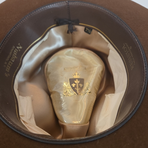 VTG 70s Resistol Round Up Collection Self Conforming Mens Cowboy Hat Size 7 1/2 - Picture 10 of 15